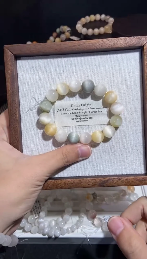 未镶嵌手串水晶28号链接-13咪+兔毛水晶手串