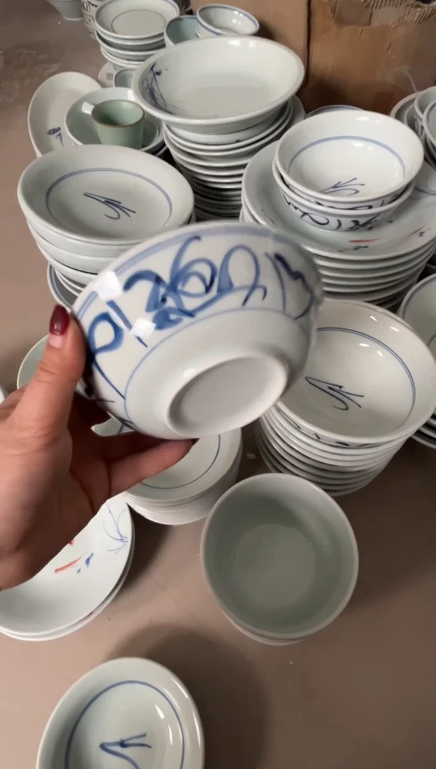 明舟微瑕山茶花6寸正德碗（单只装）