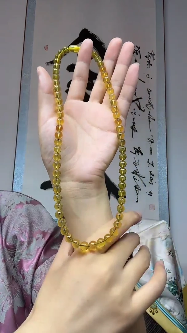 未镶嵌项链琥珀约卡7