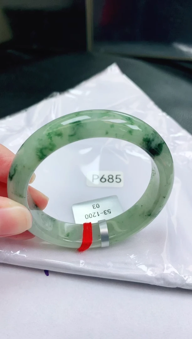 未镶嵌手镯翡翠缅甸天然A货翡翠手镯5253