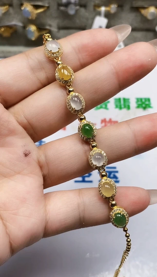 银S925镶嵌戒指翡翠1786