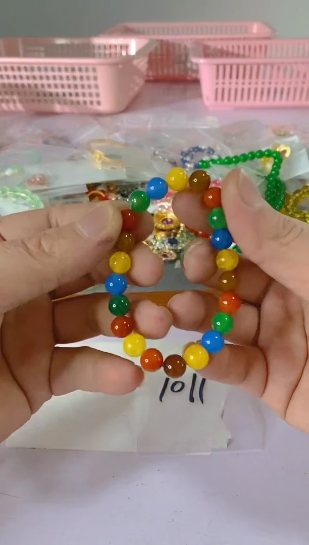 【闪购商品】水晶颈饰银S925镶嵌1011红宝，蓝宝，多样性发一件赠链