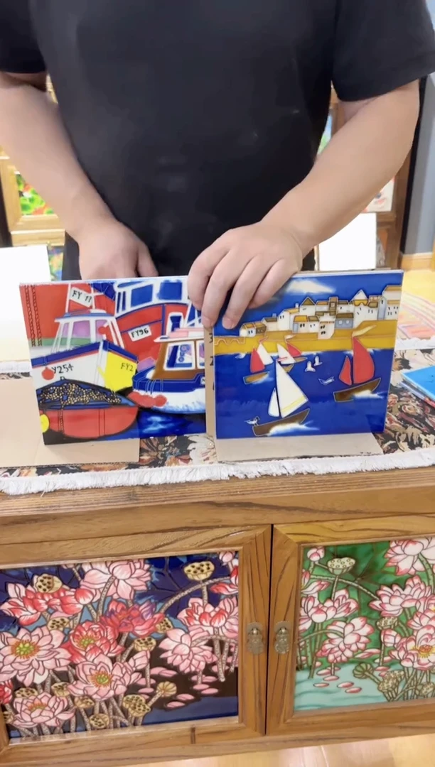 瓷片20.20单瓷片带背板一对