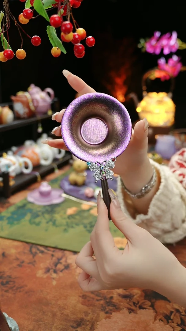 【闪购商品】紫色钛茶漏茶道配件