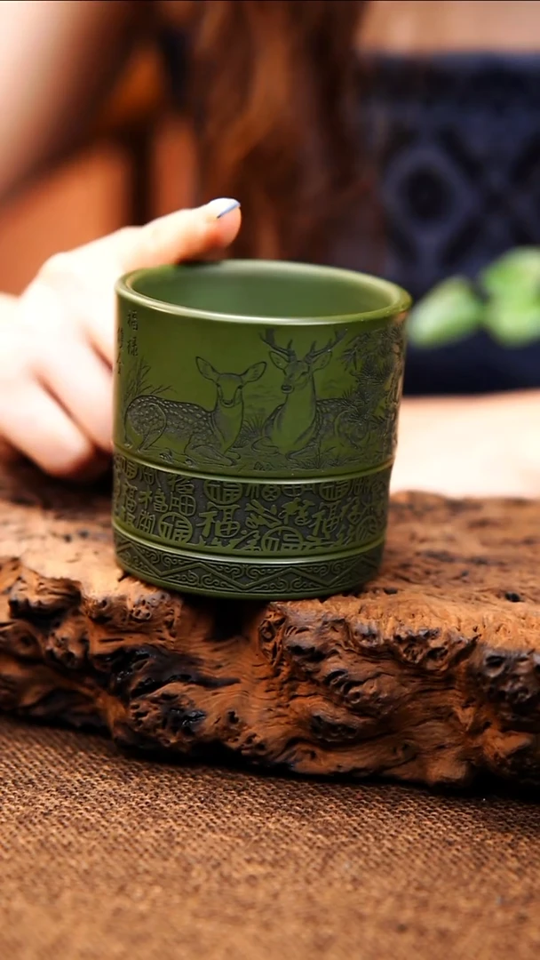 茶杯紫砂原矿紫砂杯