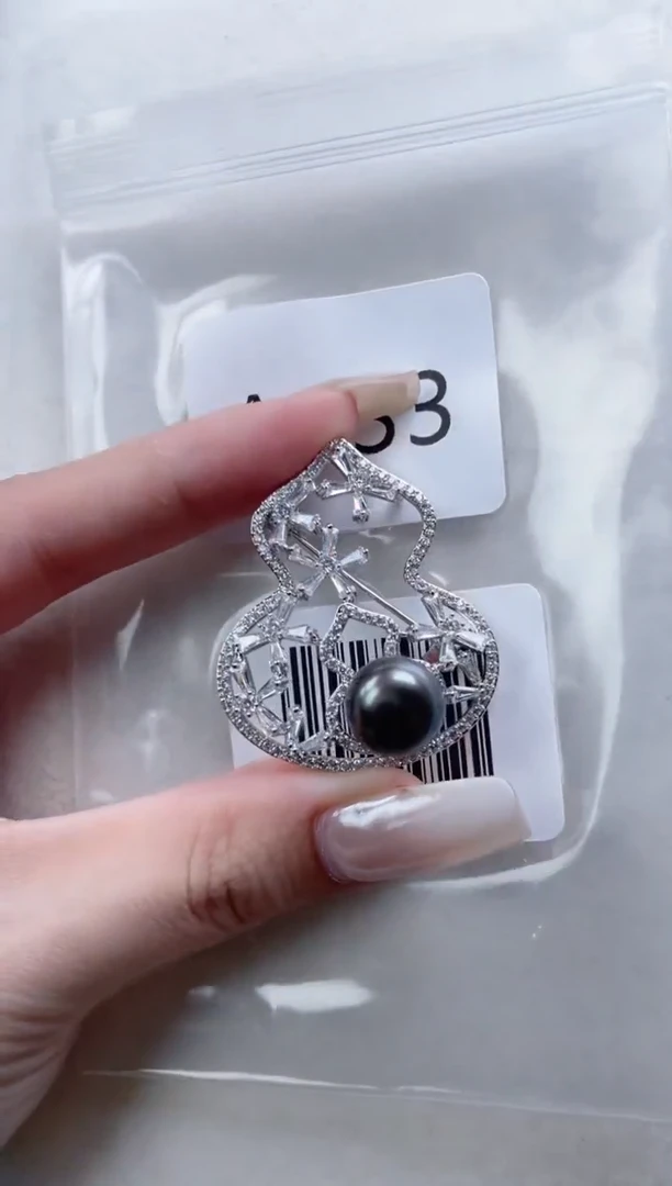 未镶嵌胸针海水珍珠A833