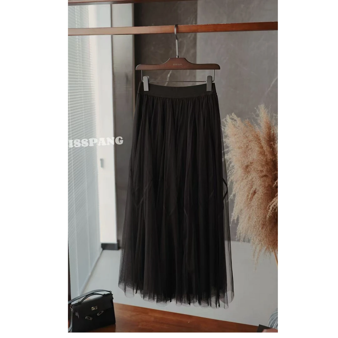 百褶纱裙气质款纱裙