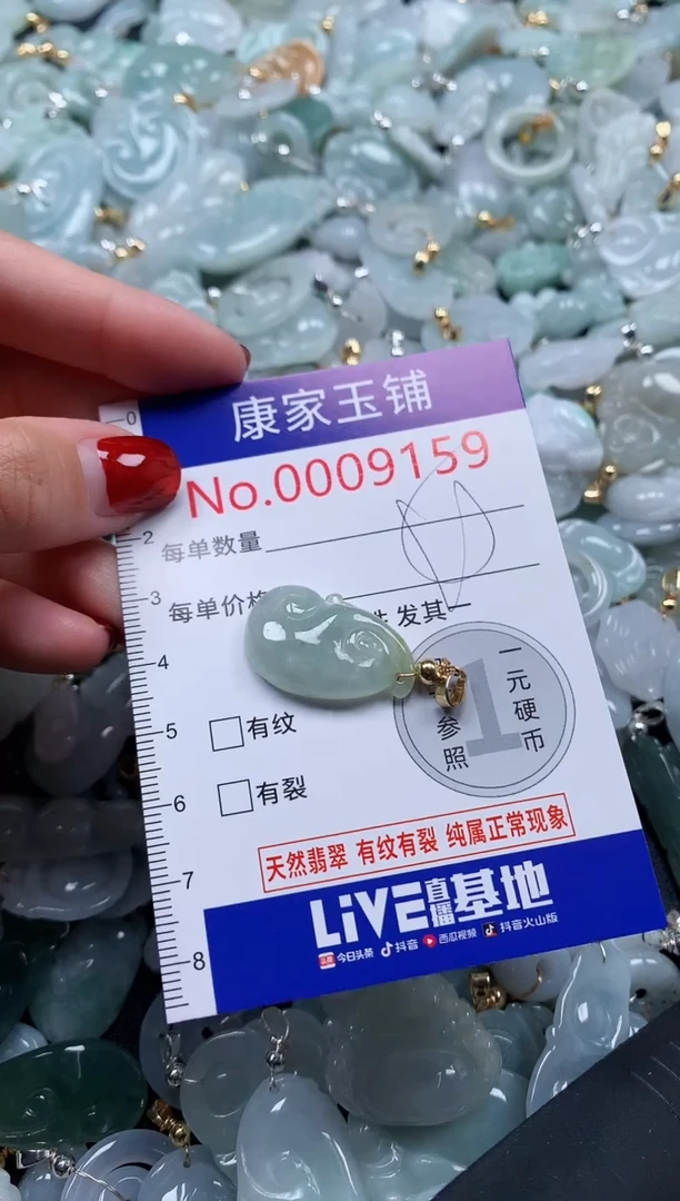 翡翠未镶嵌吊坠(不含链)9159