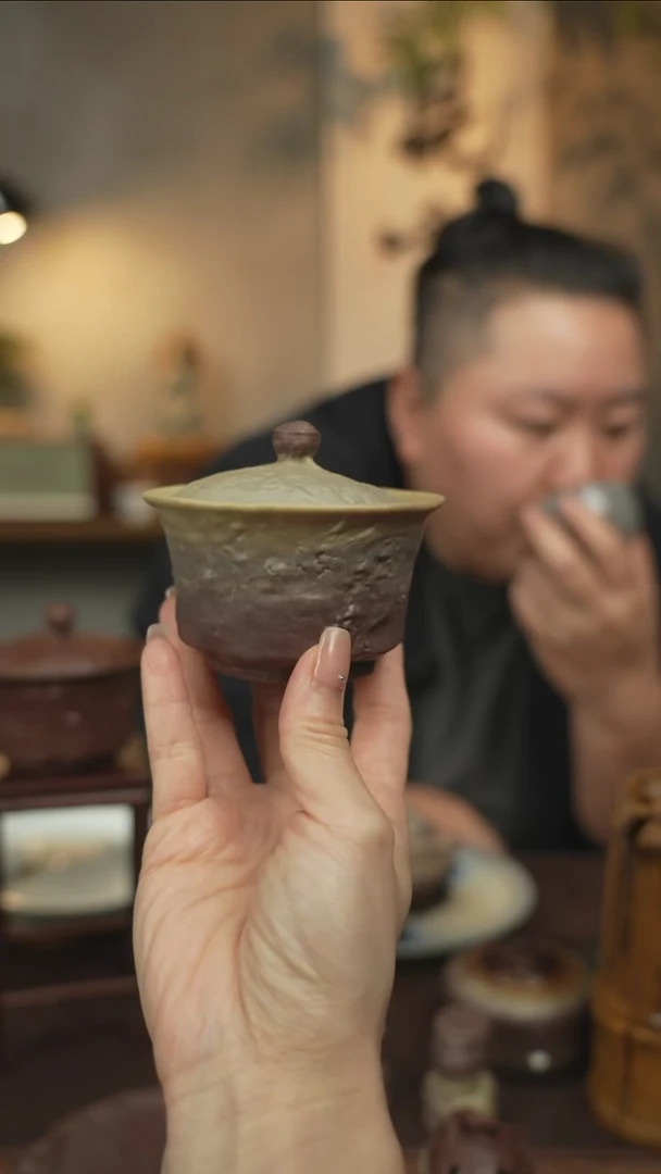 三*紫玉石玉化料盖碗