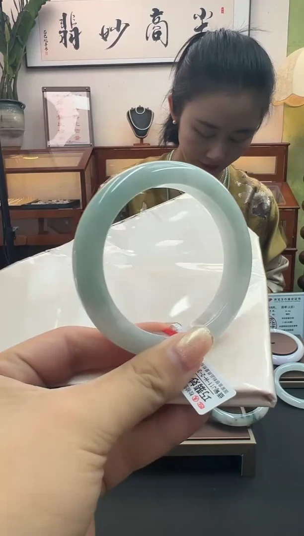 未镶嵌手镯翡翠天然缅甸A货手镯 7天鉴赏期退货无忧 56圈
