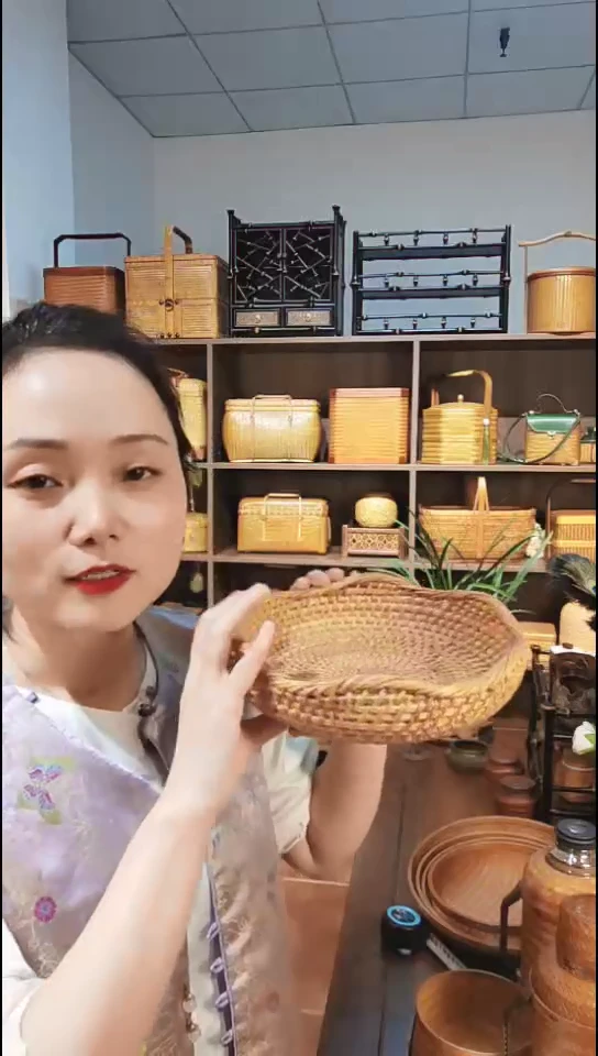 蜗*越南藤编收纳筐古色古香