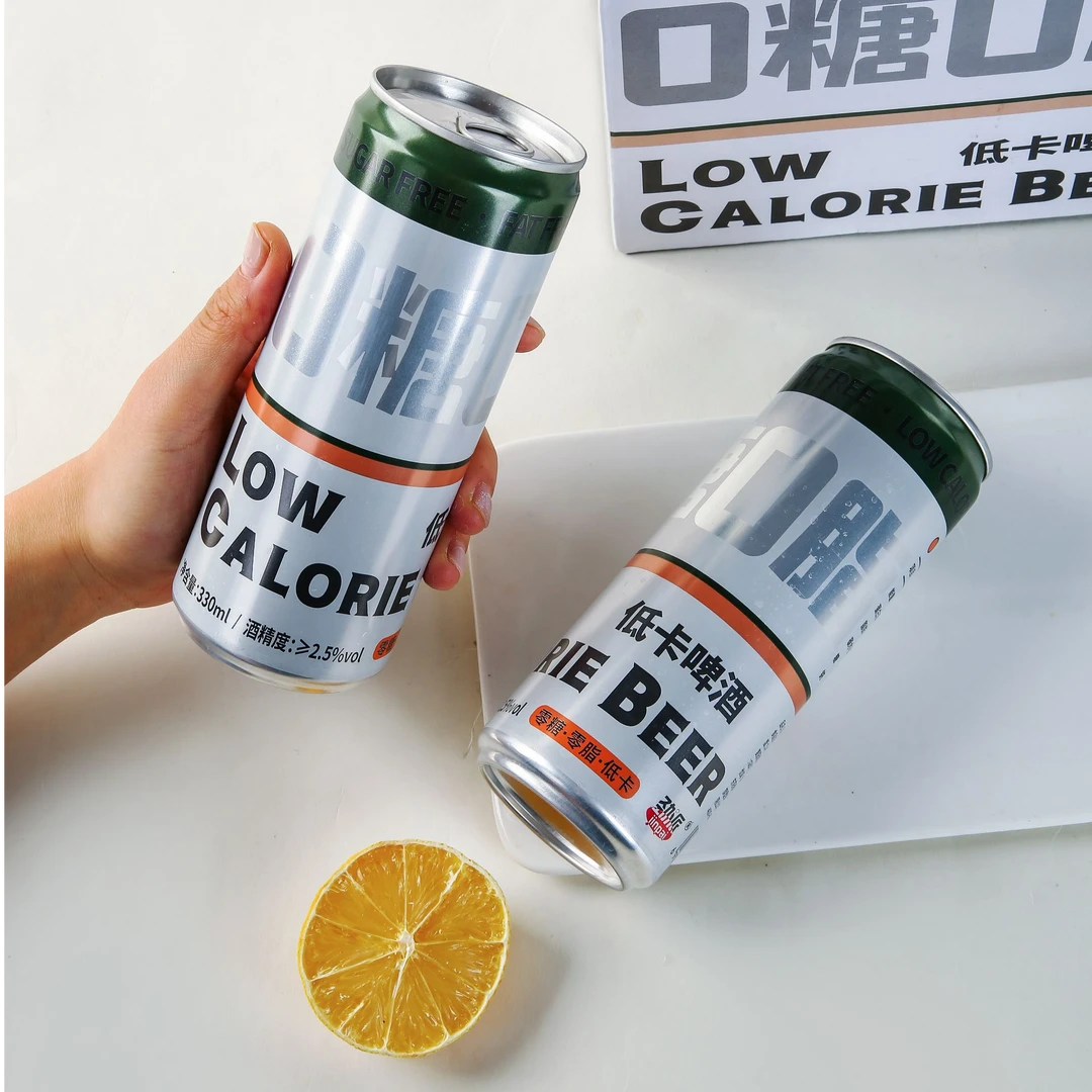 【低卡】劲派0糖0脂0碳水低卡清爽啤酒330ml*12罐送货上门橡阳堡