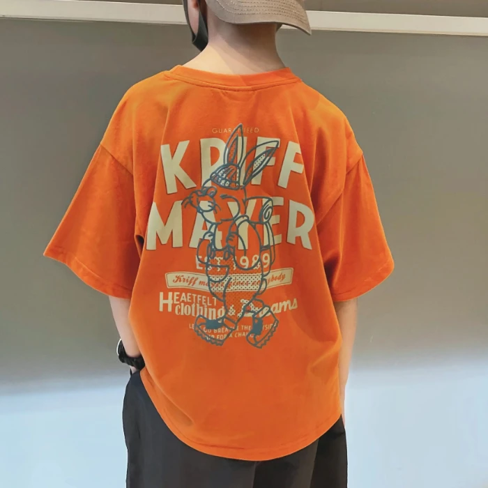 舅舅严选童装儿童夏季韩版时尚百搭宽松潮流短袖圆领短袖C88827