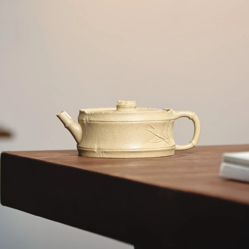 【合一原创】宜兴原矿紫砂壶手工手制茶壶本山段泥《残竹》壶 150毫升