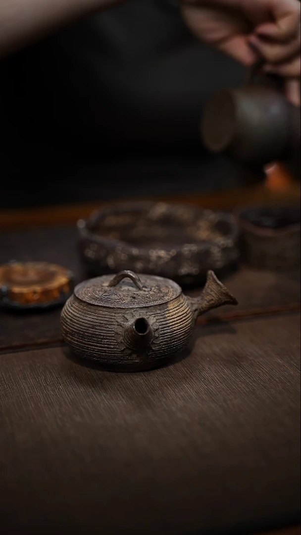 全手工制作 南蛮侧把壶