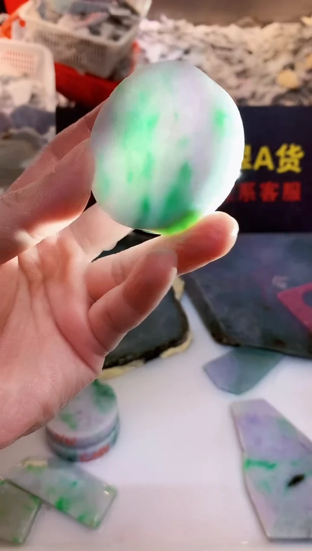 裸石翡翠0朗0翡翠珠宝133