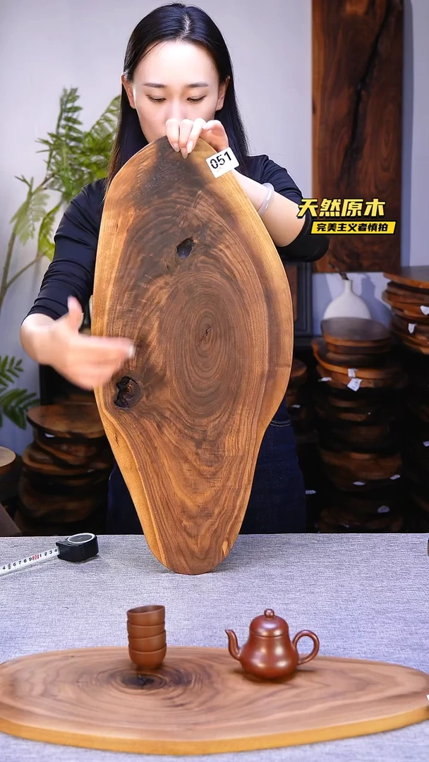 木北美黑胡桃原木.干裂疤结不属于商品质量问题完美主义者慎拍