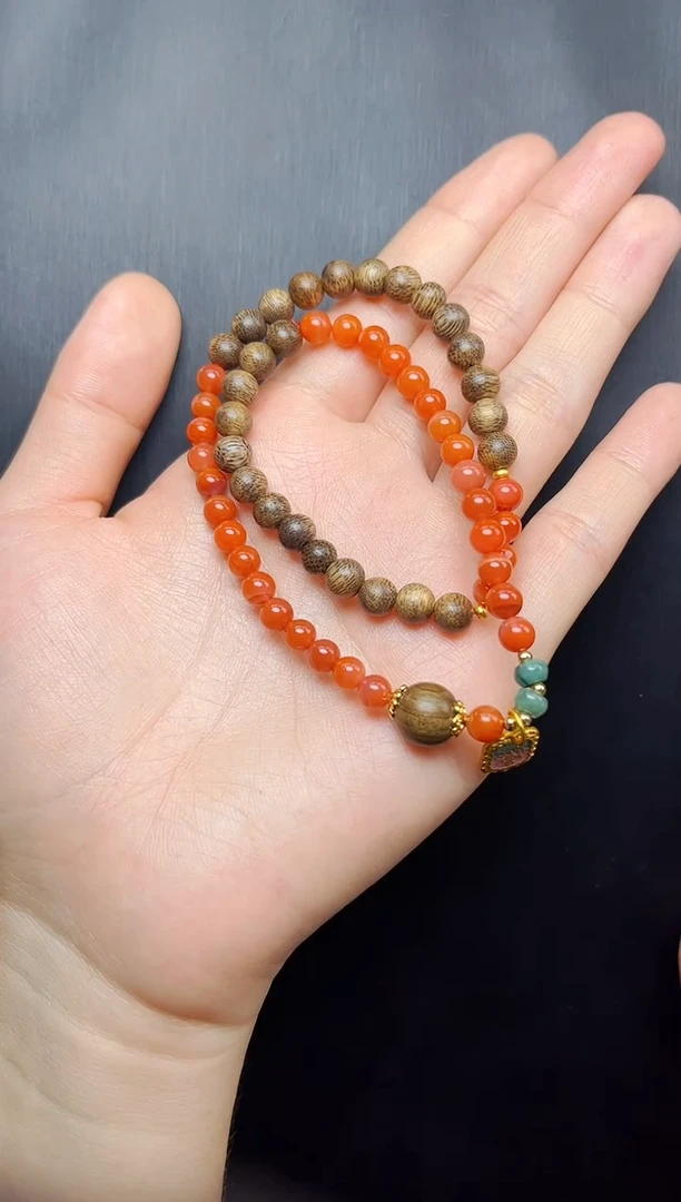 南红玛瑙手串未镶嵌06多圈手串