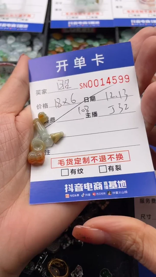 颈饰未镶嵌翡翠昭*14599