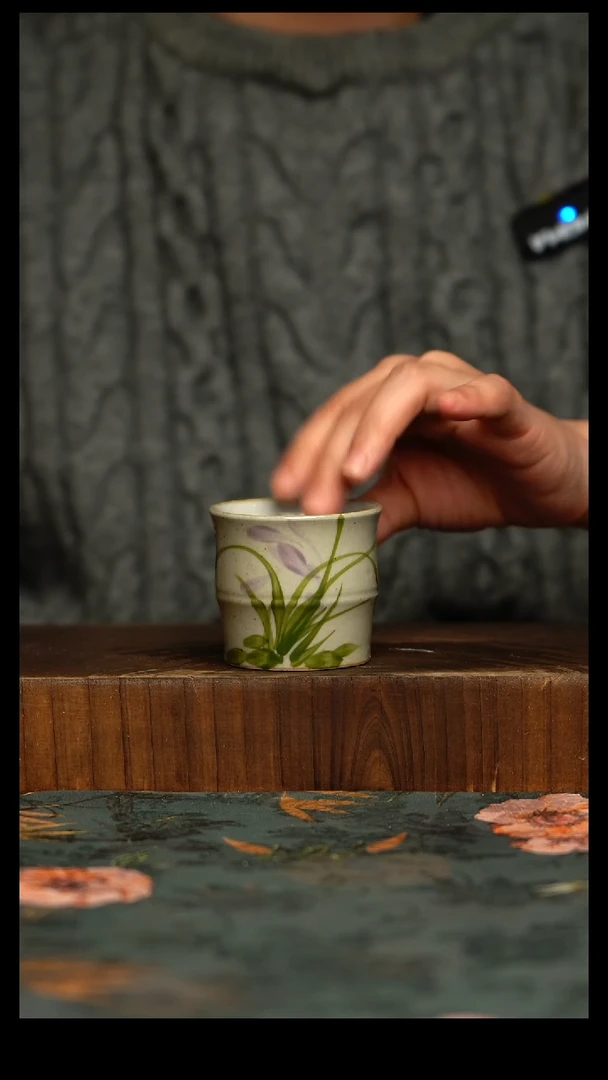 瓷片釉下彩手工手绘同款陶器