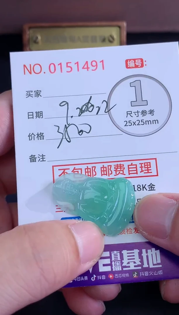 颈饰未镶嵌翡翠姚*仁天然缅甸A货翡翠