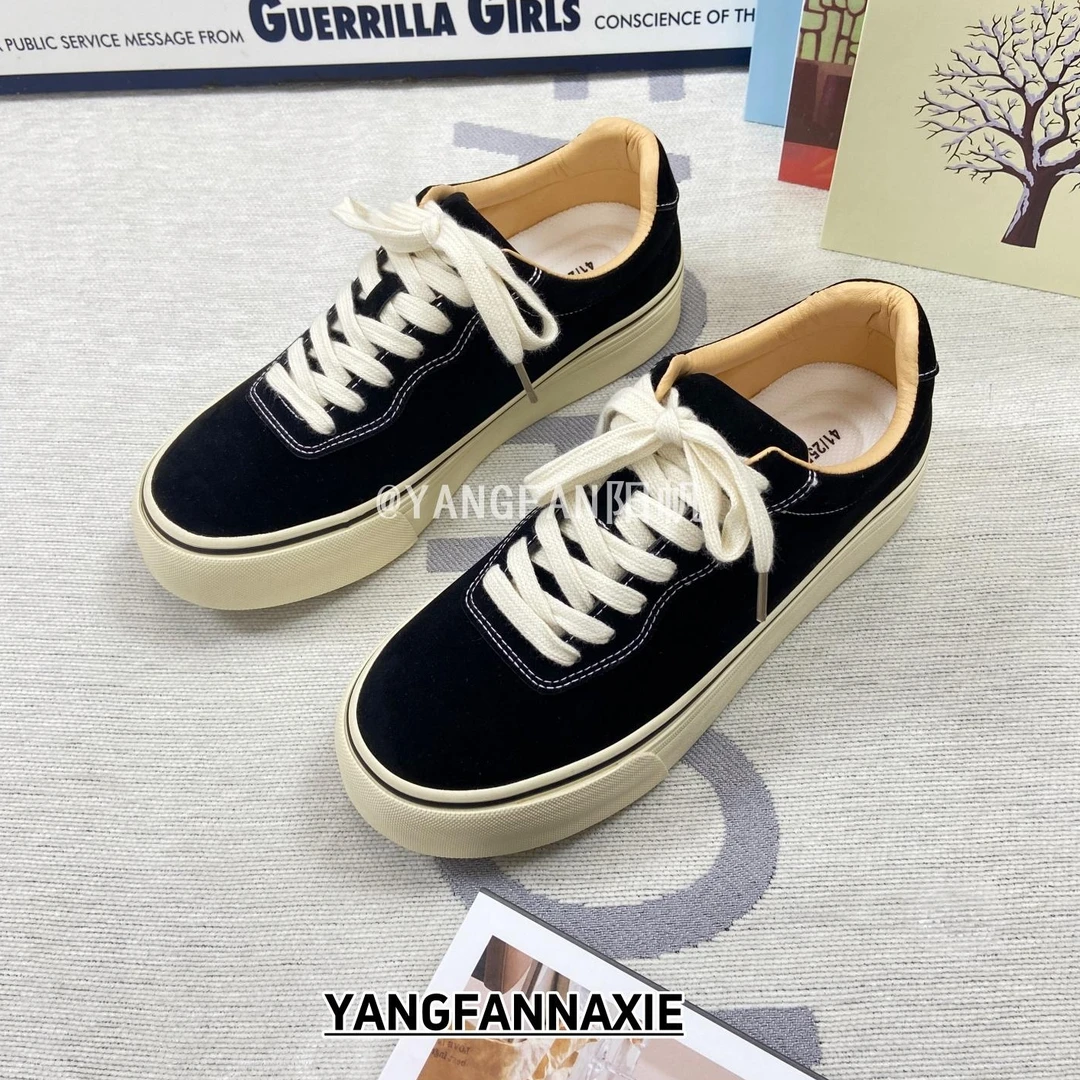YANGFAN阳帆2025新款厚底板鞋男学生百搭港风复古防滑时尚休闲鞋
