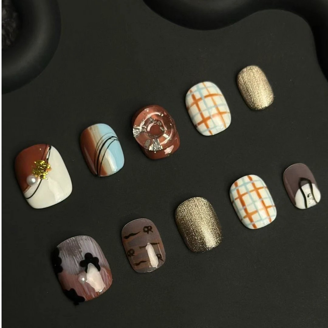 (Dina）手工穿戴甲 B370 短方圆