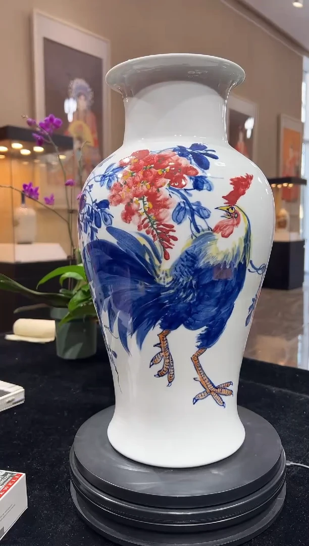 其他瓷崔景哲-瓷器-C中-鸿运当头