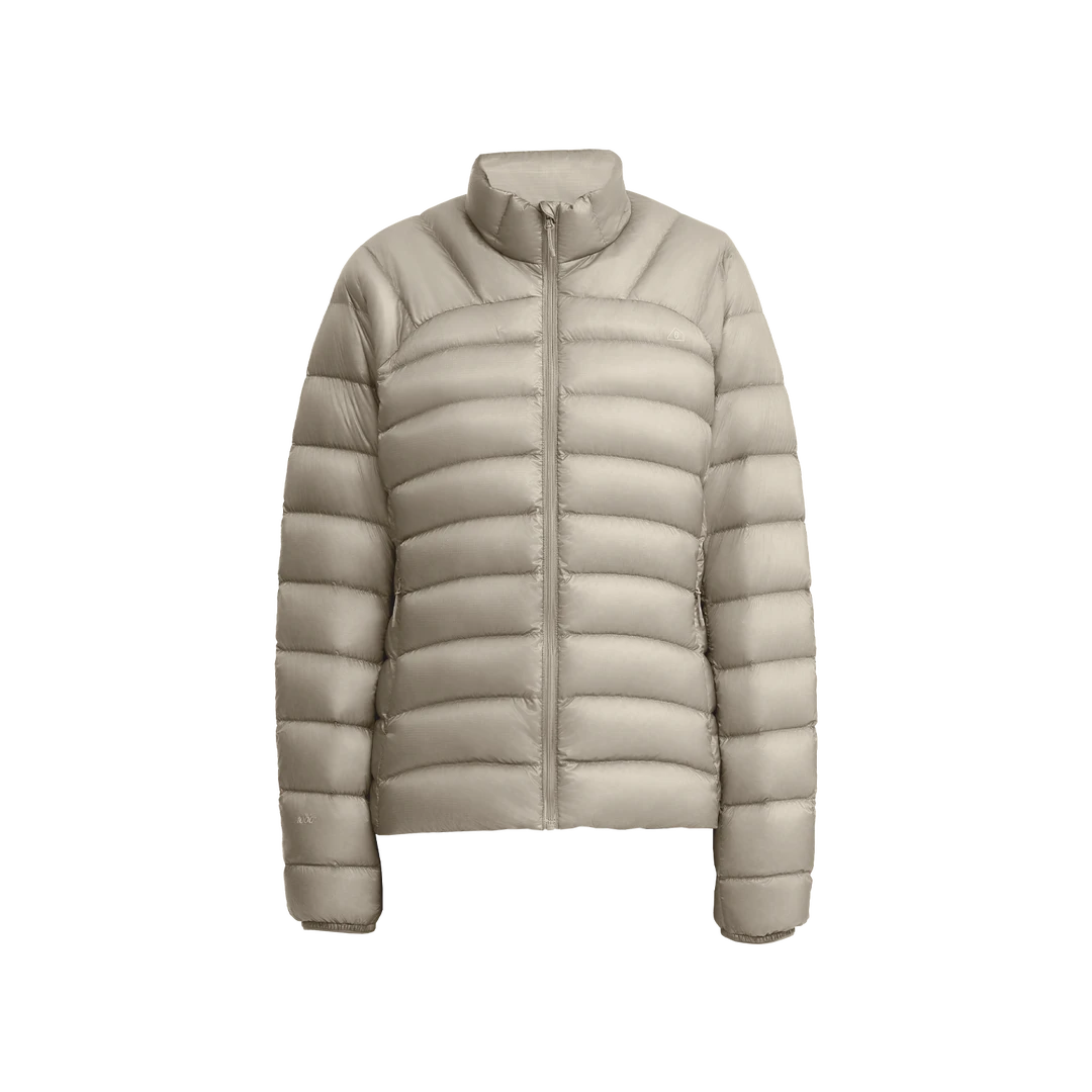 HUAHUA 【可视羽绒】95%白鹅绒 女士士立领排骨羽绒服 J3002