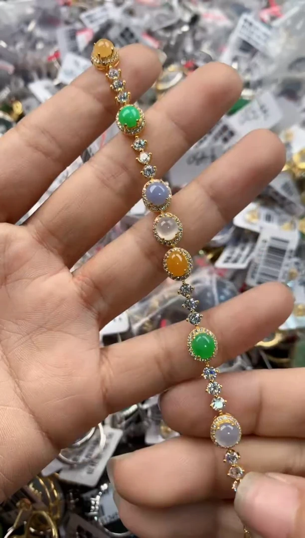银S925镶嵌戒指翡翠777----2