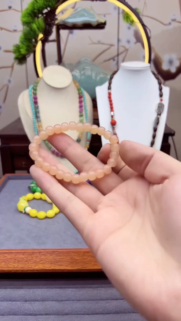 【闪购商品】和田玉（糖玉）手链14K金镶嵌S152```