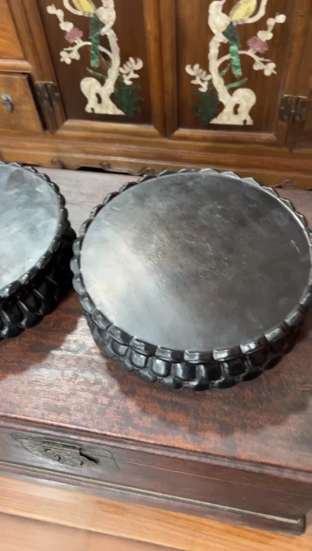 紫檀木莲台底座1