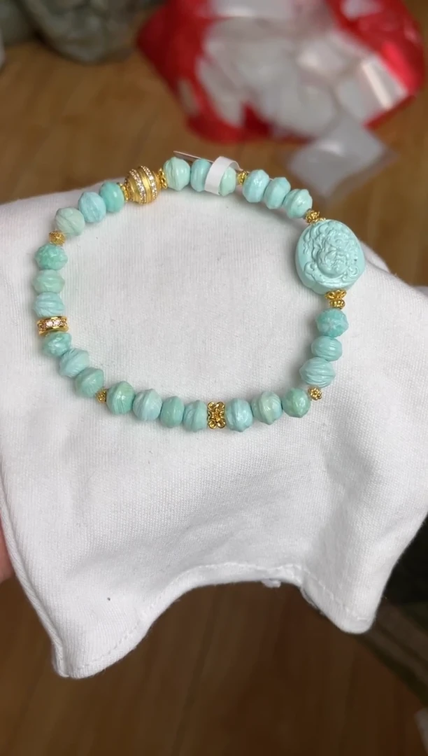 未镶嵌绿松石手串70