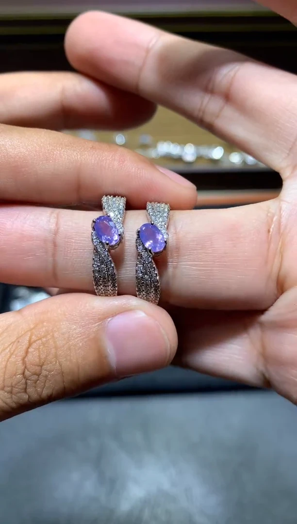 未镶嵌戒指水晶K39紫玉晶