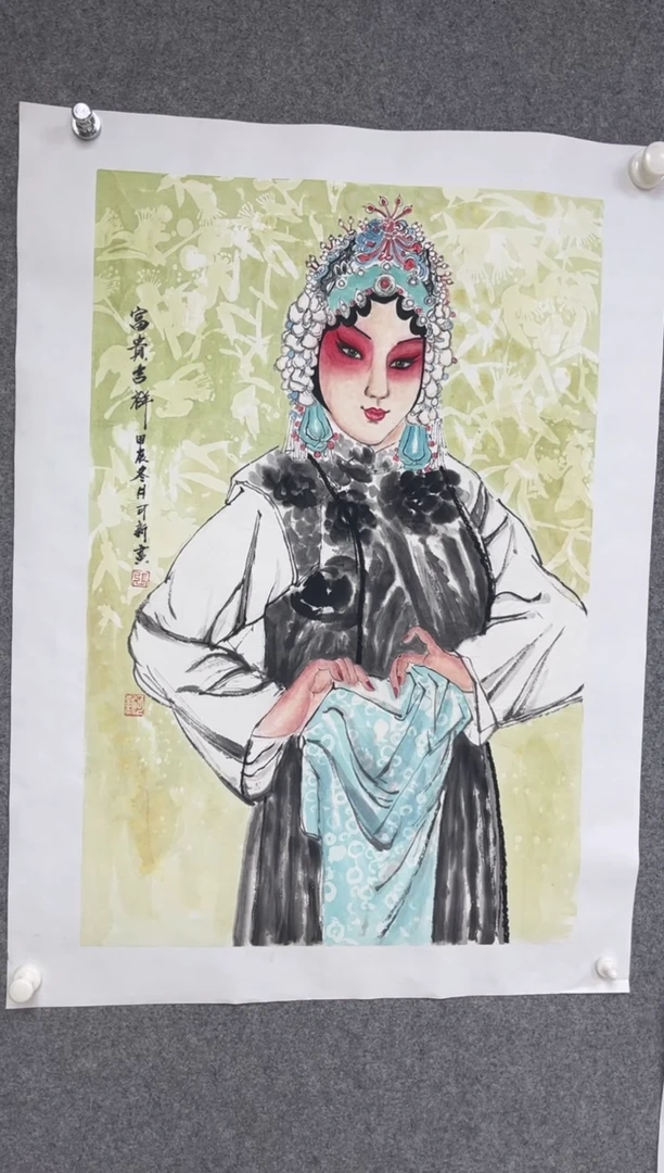 国画张可新老师开三