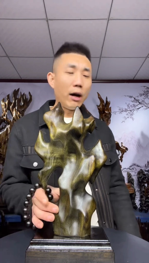 金丝楠木雕款逃*金丝楠木工艺品摆件