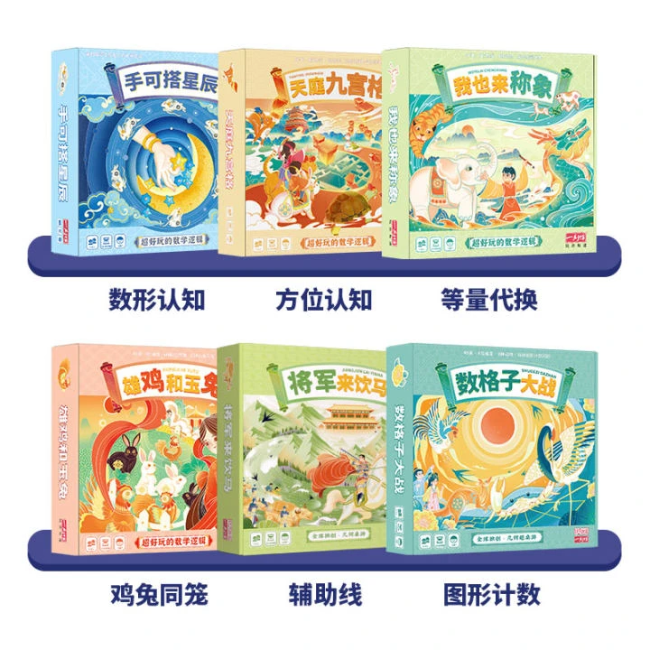 幼儿园“应用题&几何”专项（入门）桌游图形方位等量代换鸡兔同笼