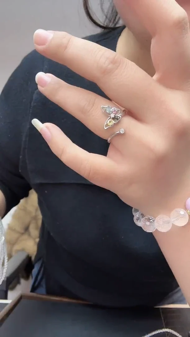 未镶嵌戒指碧玺天然碧玺戒指90