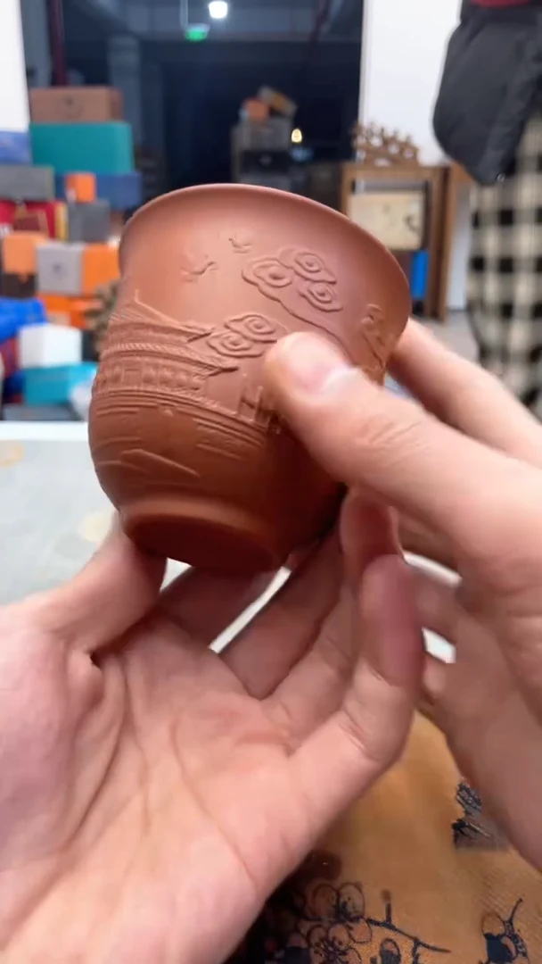 【闪购商品】瓷片@@@@@@@@@@@紫砂朱泥杯