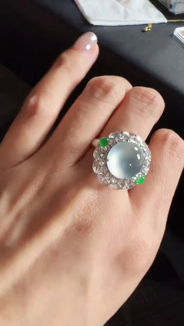 18K金镶嵌戒指翡翠KXLJ1228-029