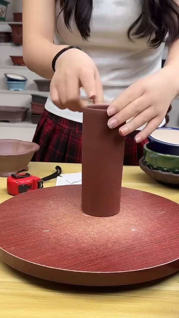 紫砂花盆浅草紫砂花盆微瑕