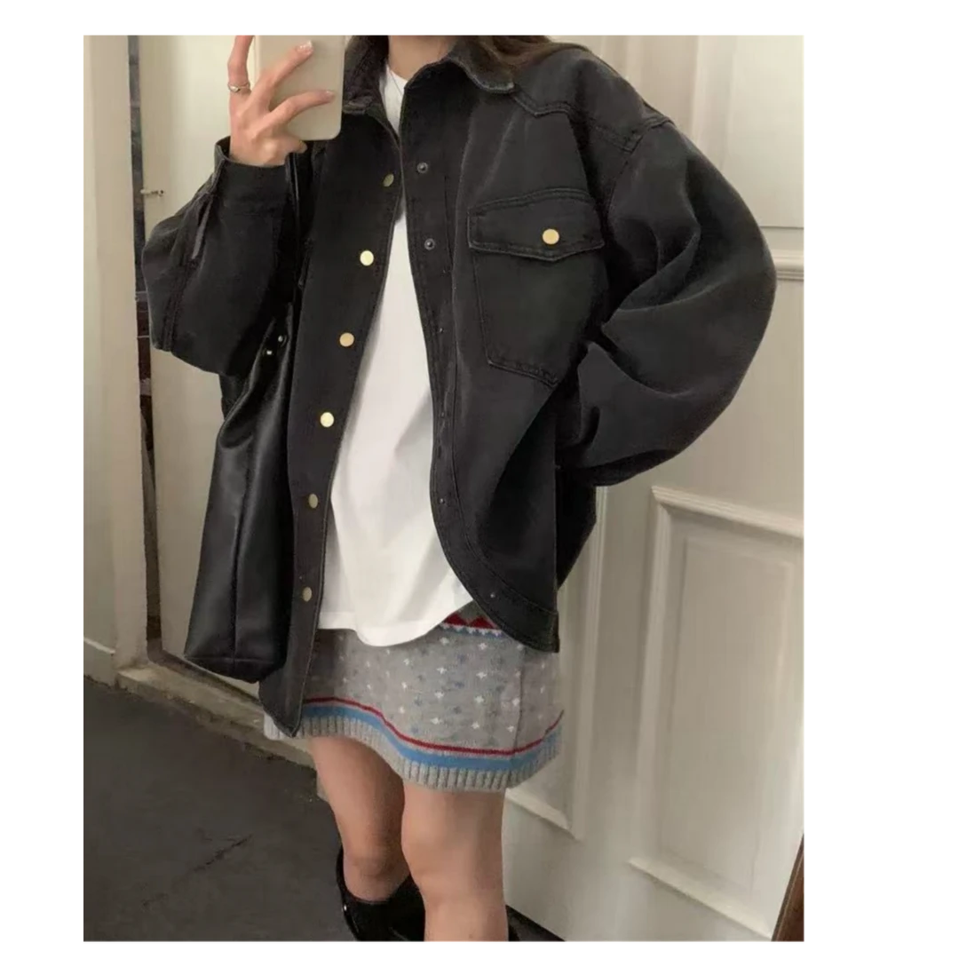 Manmi    复古水洗加绒牛仔外套  10313（C8↑）