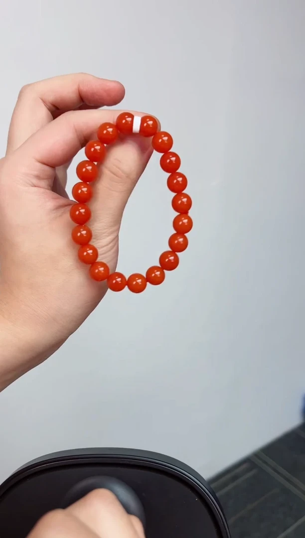 【闪购商品】南红玛瑙手串未镶嵌滴水洞亮光高高品10+一条