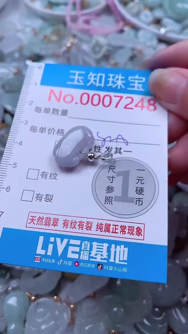 吊坠(不含链)未镶嵌翡翠7248