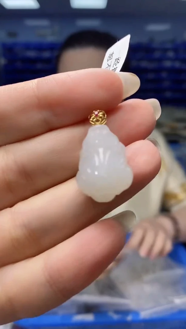 【闪购商品】和田玉DZ454918K金镶嵌DZ4549