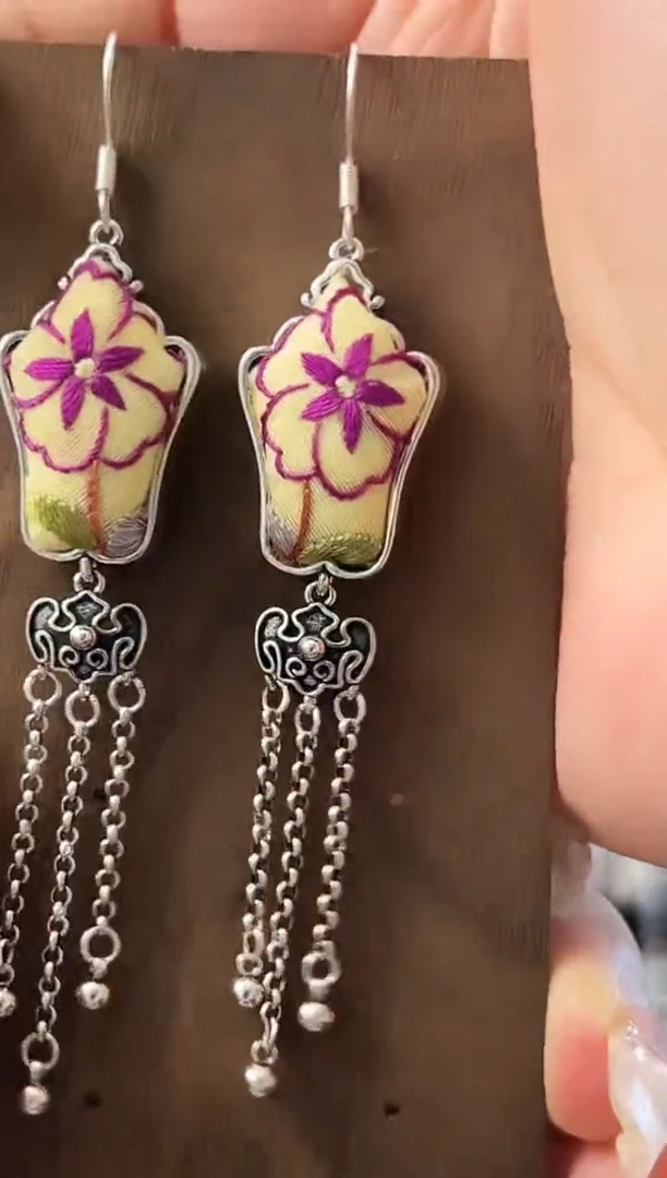 织绣艺枝独绣老绣饰品41