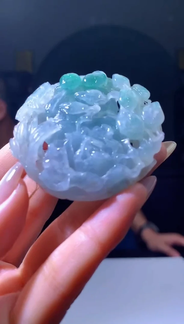 定制翡翠未镶嵌1097hm-毛货挂件23