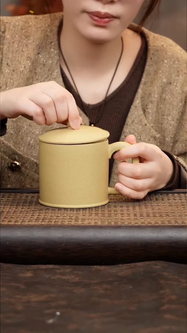 茶杯紫砂本绿紫气