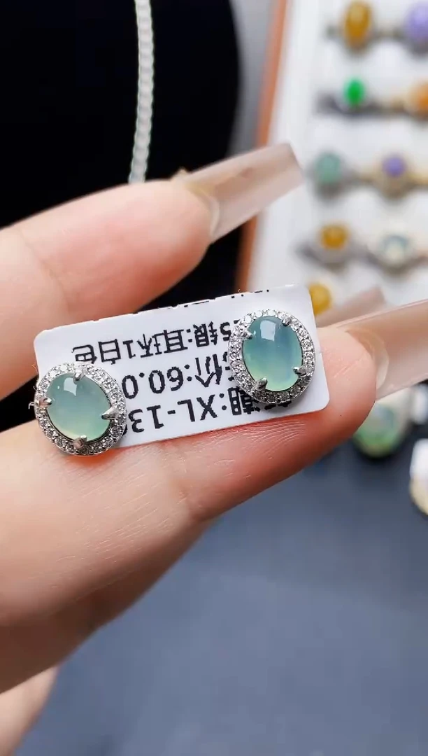 银S925镶嵌戒指翡翠1442