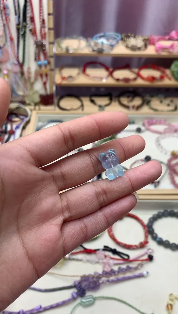 【闪购商品】海蓝宝石手绳未镶嵌订制款手工编织海蓝宝手绳